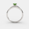 varitsa-jewellers - Solitaire Gold Engagement with 0.35ct Princess Cut Emerald - 01SG03E